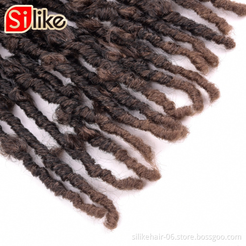 Butterfly Bob Faux Locs Crochet Braids Hair Black Messy Soft 14inch Butterfly locs  Distressed Butterfly Locs Crochet Hair